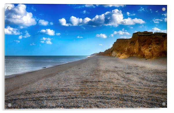 Weybourne Beach Acrylic by Alan Simpson