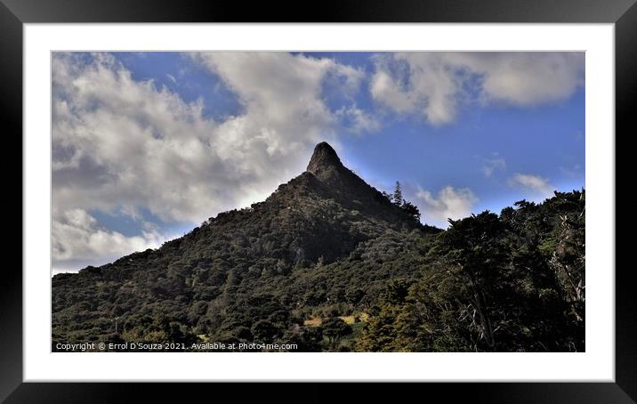 Mt. Tokatoka in New Zealand Framed Mounted Print by Errol D'Souza
