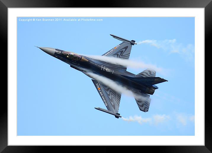 Belgian AIr Force BAF F16 Framed Mounted Print by Oxon Images