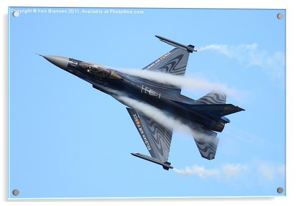 Belgian AIr Force BAF F16 Acrylic by Oxon Images