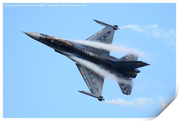 Belgian AIr Force BAF F16 Print by Oxon Images