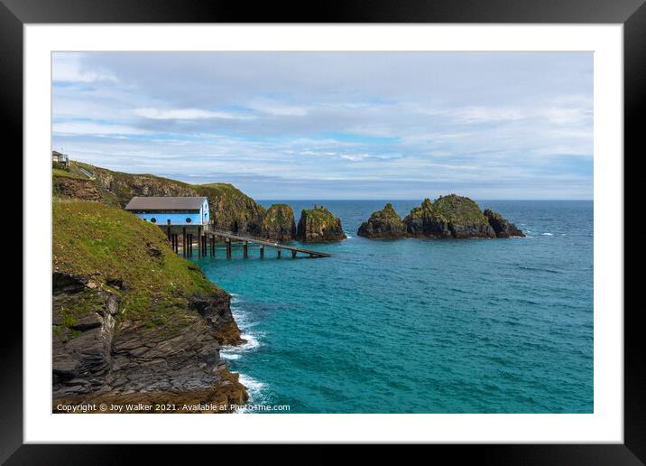 RNLI Padstow Lifeboat station, Cornwall, UK Framed Mounted Print by Joy Walker