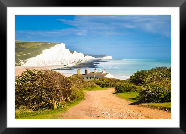 View of the Seven Sisters. Framed Mounted Print by Bill Allsopp