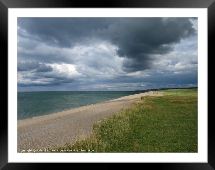View from Salthouse Norfolk Framed Mounted Print by Sally Lloyd