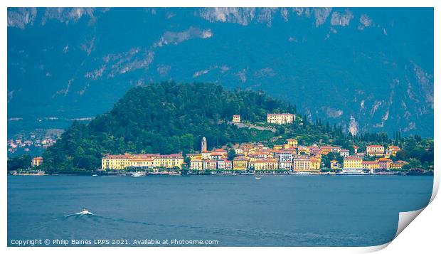 Bellagio, Lake Como Print by Philip Baines