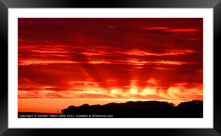 Skyscape from Wick, Caithness, Scotland Framed Mounted Print by Geraint Tellem ARPS