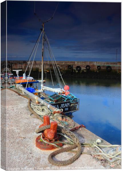 Fishing boat, John o'Groats Harbour, Caithness, Scotland Canvas Print by Geraint Tellem ARPS