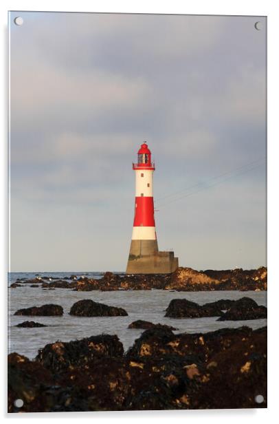 Beachy Head Lighthouse Acrylic by Craig Williams