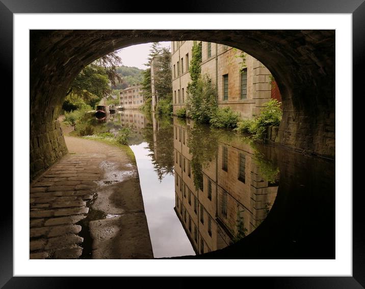 Under the Bridge at Hebden.  Framed Mounted Print by Lilian Marshall