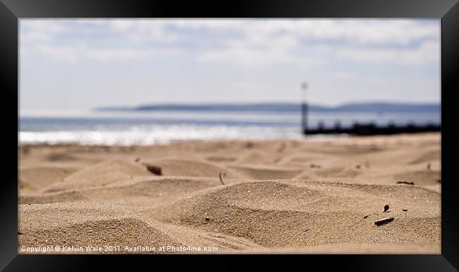 Grains of Sand Framed Print by Kelvin Futcher 2D Photography