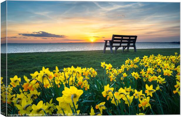 Lee-on-the-Solent Spring Collection Canvas Print by Brett Gasser