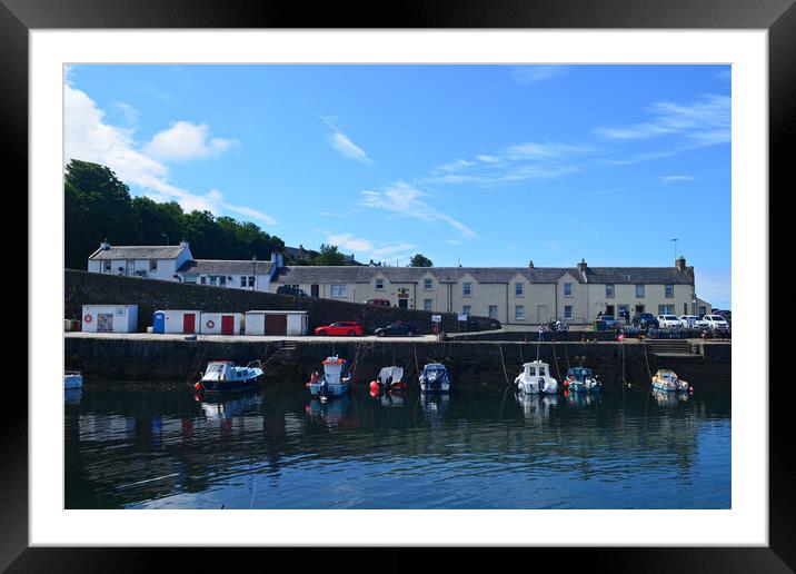 Dunure harbour South Ayrshire, Scotland Framed Mounted Print by Allan Durward Photography