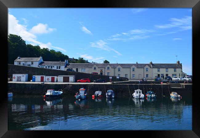 Dunure harbour South Ayrshire, Scotland Framed Print by Allan Durward Photography