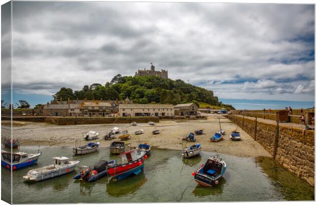 Harbour at St Michael's Mount Canvas Print by Roger Green