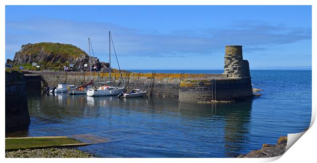 Dunure harbour entrance Print by Allan Durward Photography