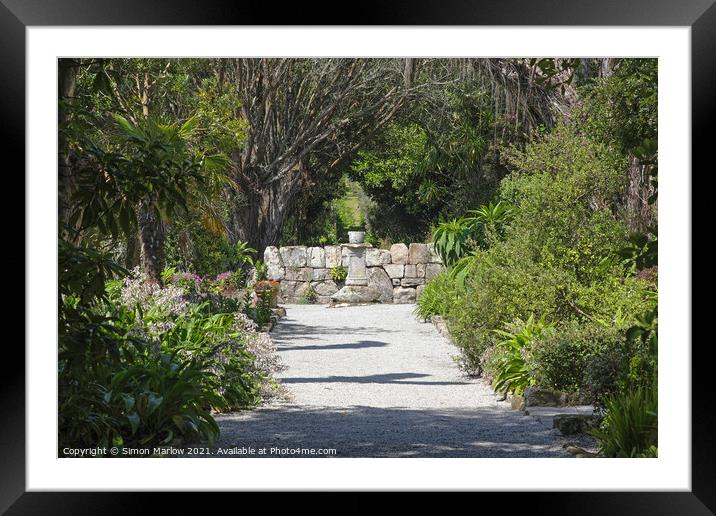 Exotic Beauty Abbey Gardens of Tresco Framed Mounted Print by Simon Marlow