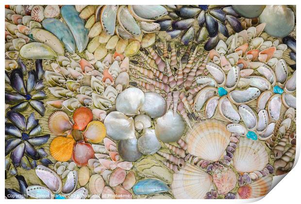 A Collection of Aquatic Treasures Print by Simon Marlow