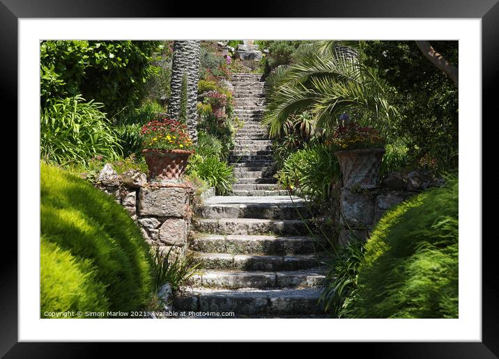 Abbey Gardens, Tresco, Isles of Scilly Framed Mounted Print by Simon Marlow