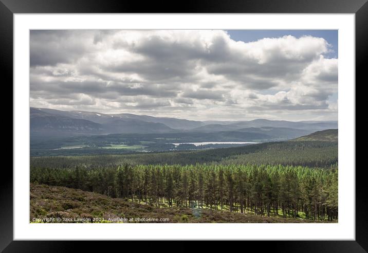 Loch Insh & The Cairngorms Framed Mounted Print by Jaxx Lawson