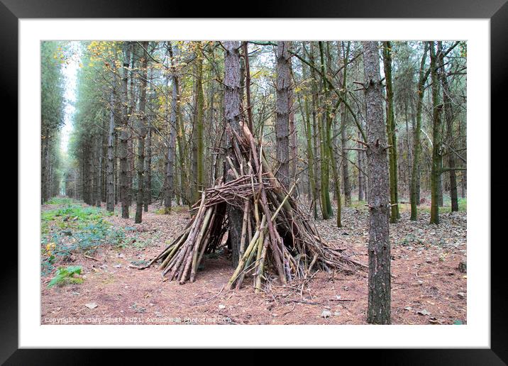 Den in The Woods  Framed Mounted Print by GJS Photography Artist