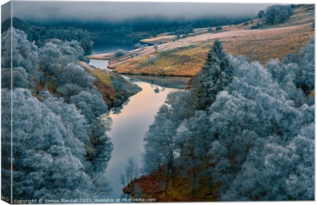 Craig Goch Frozen Trees Canvas Print by Simon Randall