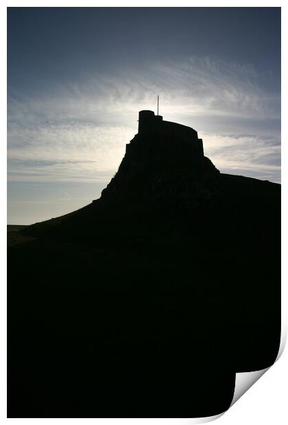 Lindisfarne Castle at Sunrise Print by Craig Williams