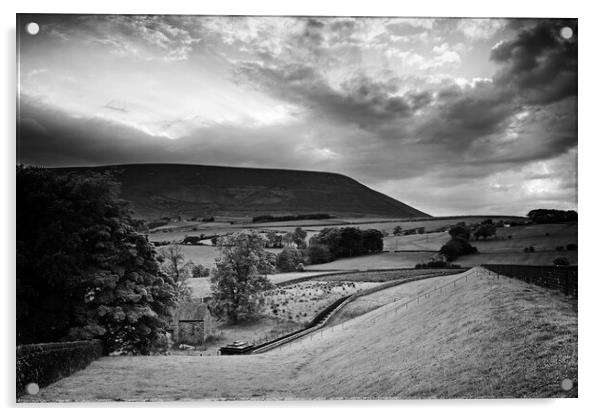 Shaded Pendle Acrylic by David McCulloch