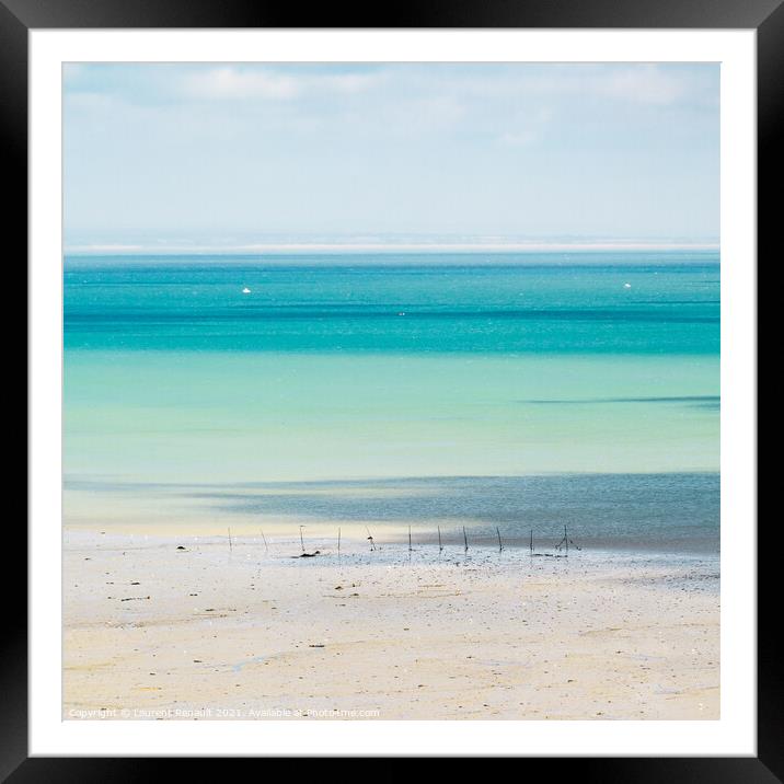 Cancale bay 1 Framed Mounted Print by Laurent Renault