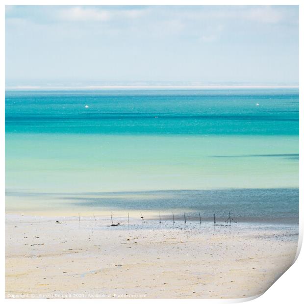 Cancale bay 1 Print by Laurent Renault