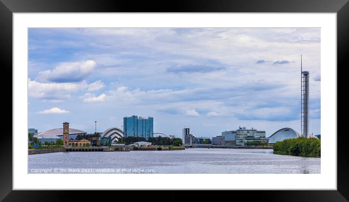River Clyde, Glasgow Framed Mounted Print by Jim Monk