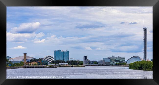 River Clyde, Glasgow Framed Print by Jim Monk