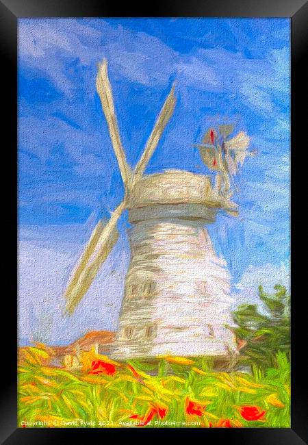 Windmill Of Dreams Art Framed Print by David Pyatt