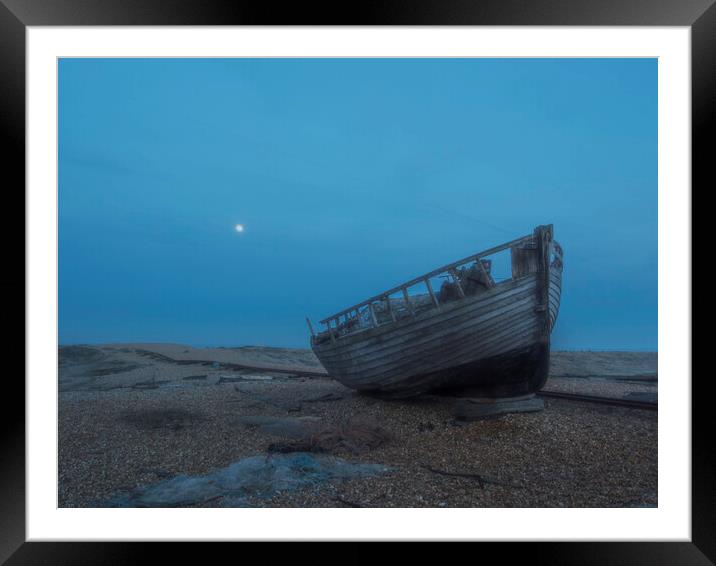 Dungeness Old Boat Framed Mounted Print by Clive Eariss