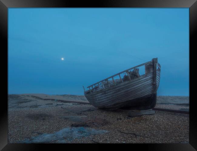 Dungeness Old Boat Framed Print by Clive Eariss