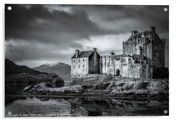 Eilean Donan Castle Acrylic by Alan Taylor