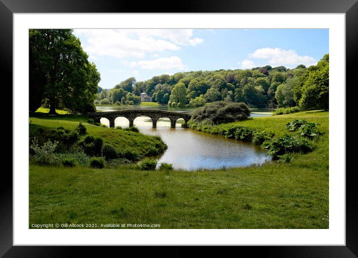 Stourhead Framed Mounted Print by Gill Allcock