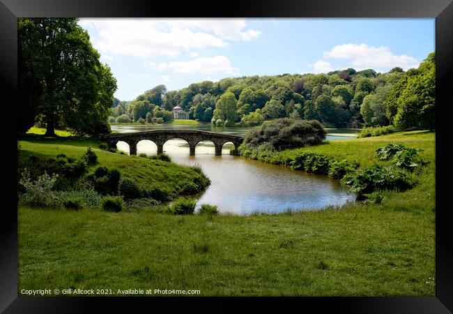 Stourhead Framed Print by Gill Allcock