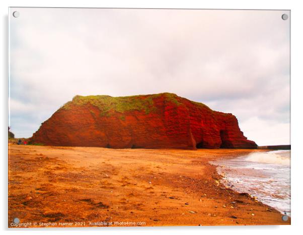 Red Rock Acrylic by Stephen Hamer