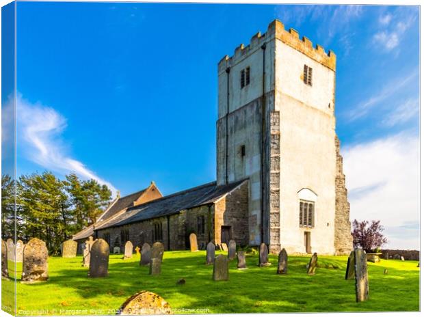 Serene View of All Saints Church Canvas Print by Margaret Ryan