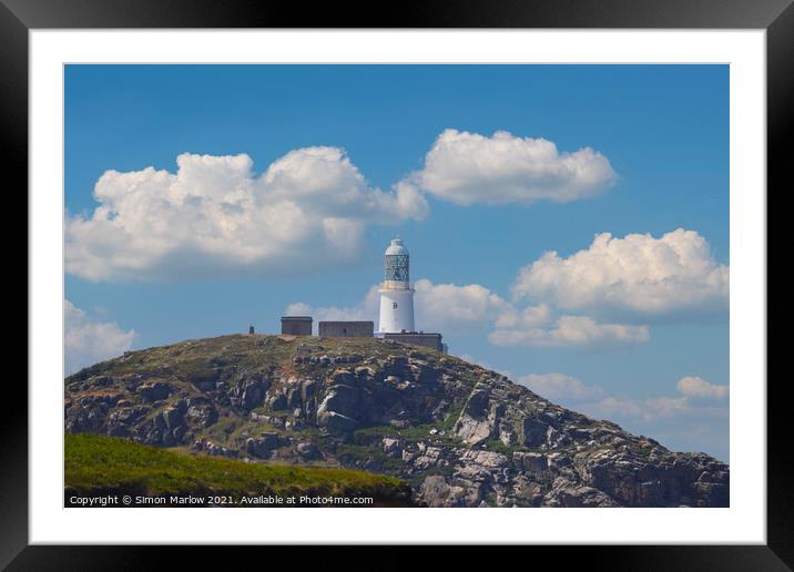 Bishops Rock Lighthouse Framed Mounted Print by Simon Marlow