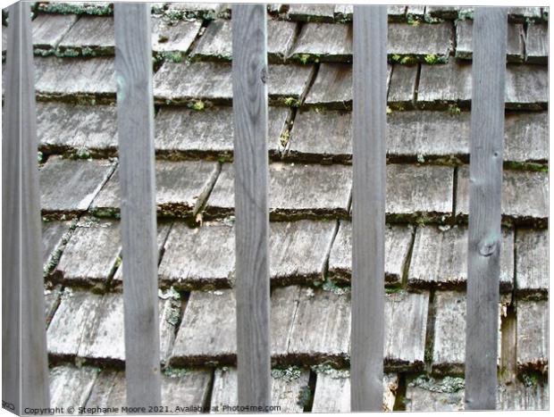 Roof shingles   Canvas Print by Stephanie Moore