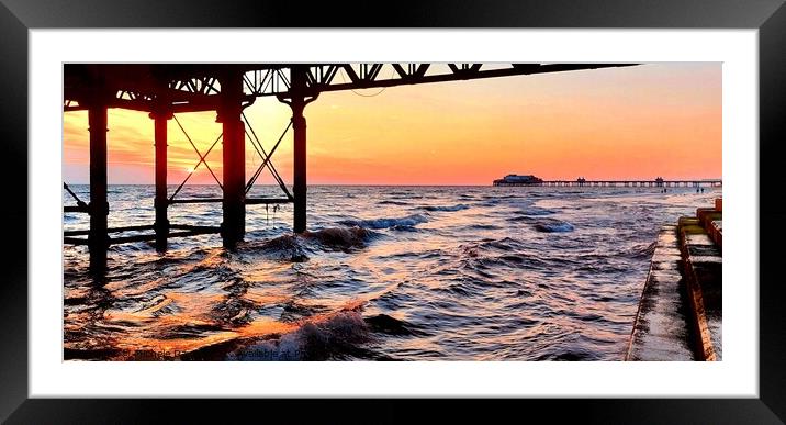 Under Central Pier Framed Mounted Print by Michele Davis