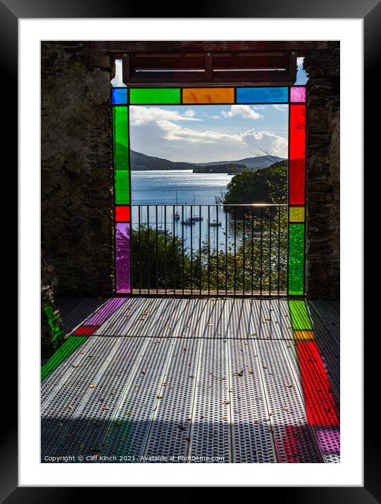 A Kaleidoscope of Lake Windermere Framed Mounted Print by Cliff Kinch