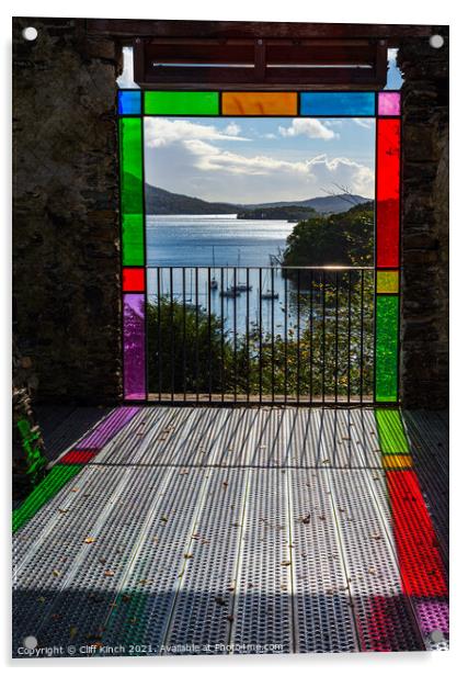 A Kaleidoscope of Lake Windermere Acrylic by Cliff Kinch