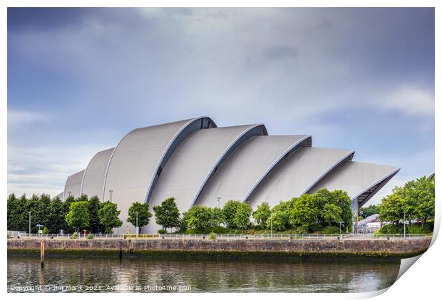 SEC Armadillo, Glasgow Print by Jim Monk