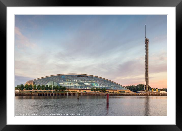 Glasgow Science Centre Framed Mounted Print by Jim Monk