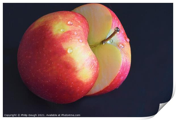 Apple in Half Print by Philip Gough