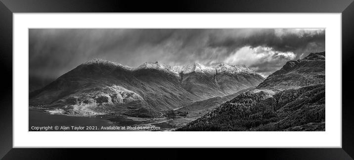 Ault a' Chruinn in the Scottish Highlands Framed Mounted Print by Alan Taylor