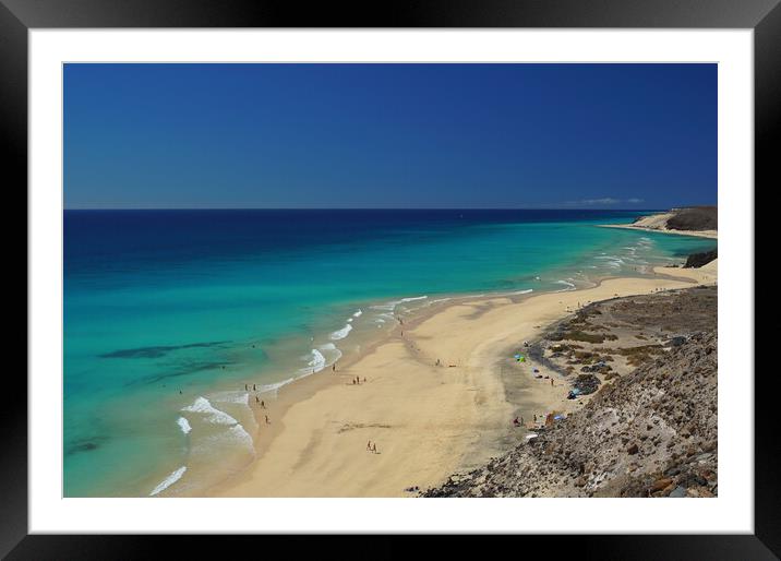 Playa de Malnombre, Fuerteventura Framed Mounted Print by Ashley Wootton