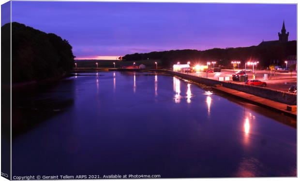 River Wick at twilight, Wick, Caithness, Scotland Canvas Print by Geraint Tellem ARPS